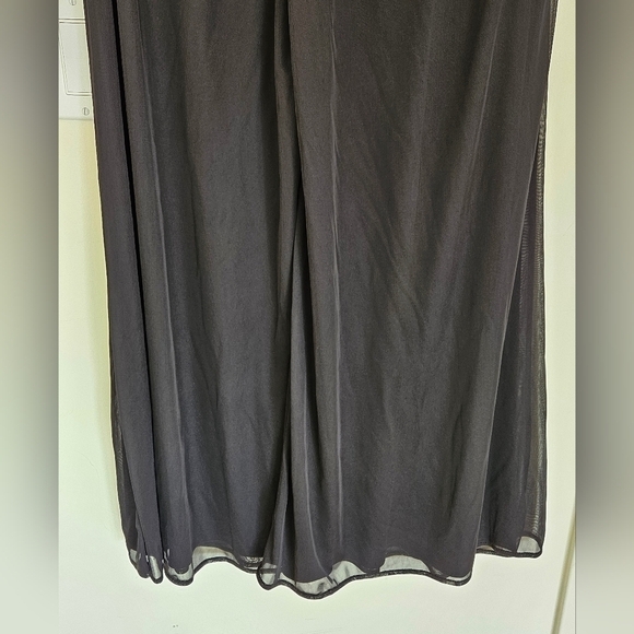 MSK Wide-Leg Mesh-Overlay Pants NWT - Picture 8 of 11